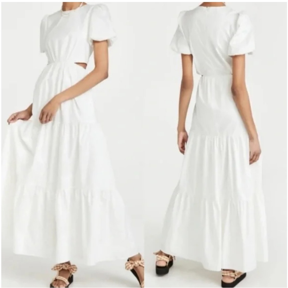 Wayf white maxi dress